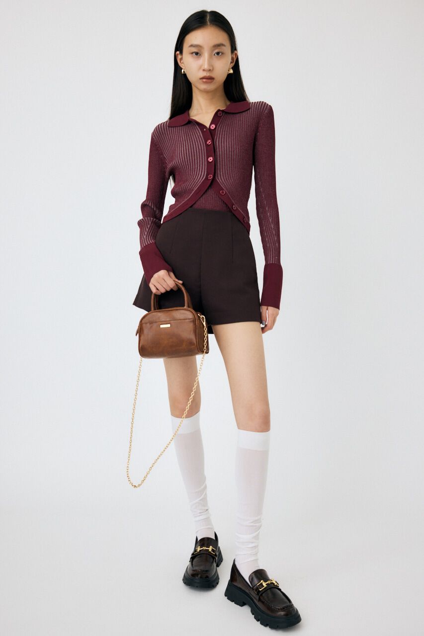 MOUSSY「RIB KNIT カーディガン&キャミ」|ニット・セーター|