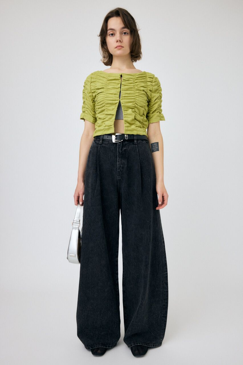 MOUSSY「WAVY TUCK BAGGY」|デニム|