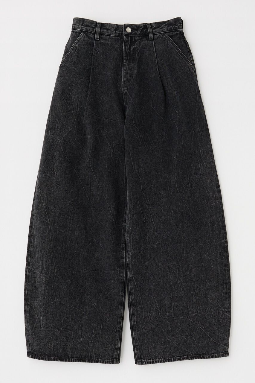 MOUSSY「WAVY TUCK BAGGY」|デニム|