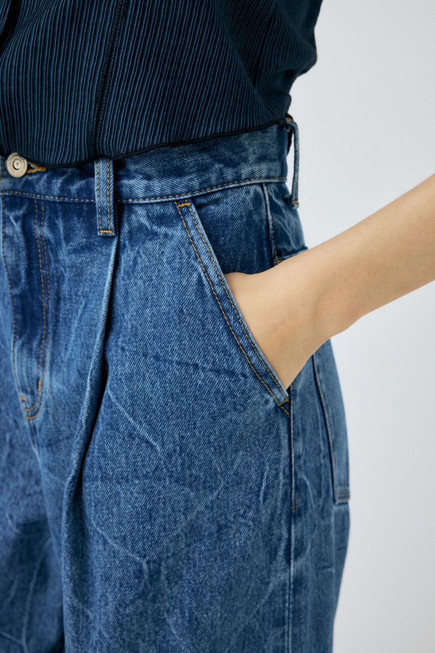 MOUSSY「WAVY TUCK BAGGY」|デニム|