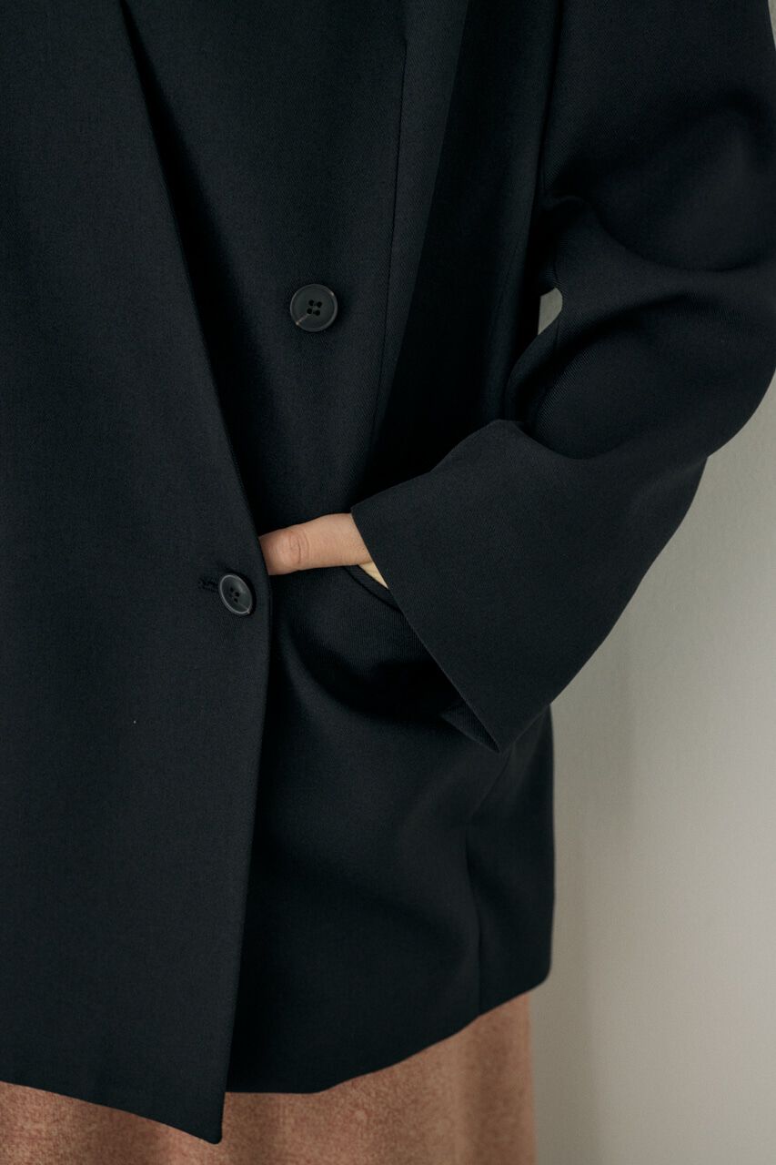 MOUSSY「シーズンレスノーカラージャケット　リサイクルポリエステル使用」|その他|