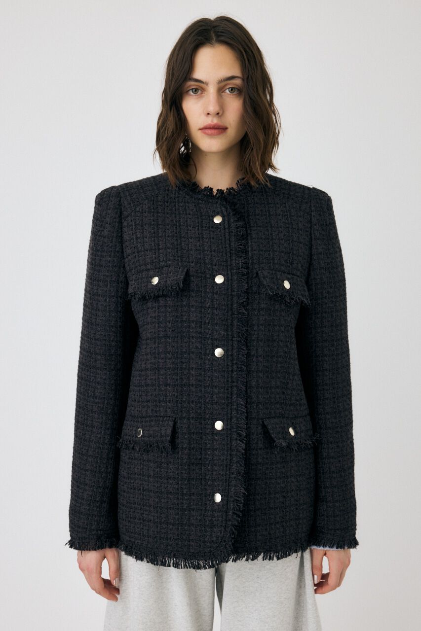 MOUSSY「VELOUR ツイード ジャケット」|その他|