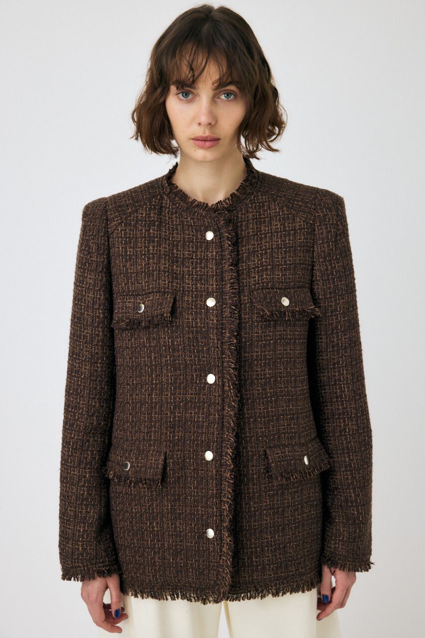 MOUSSY「VELOUR ツイード ジャケット」|その他|