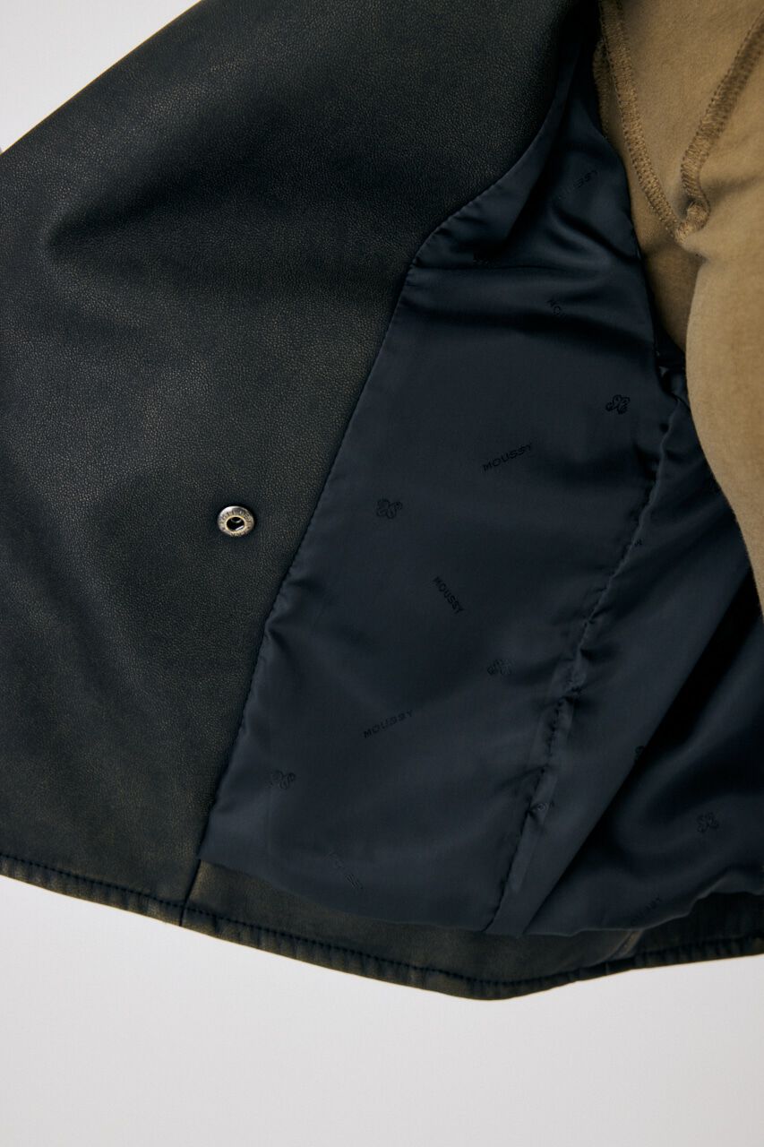 MOUSSY「F/LEATHER SHORT トレンチジャケット」|その他|