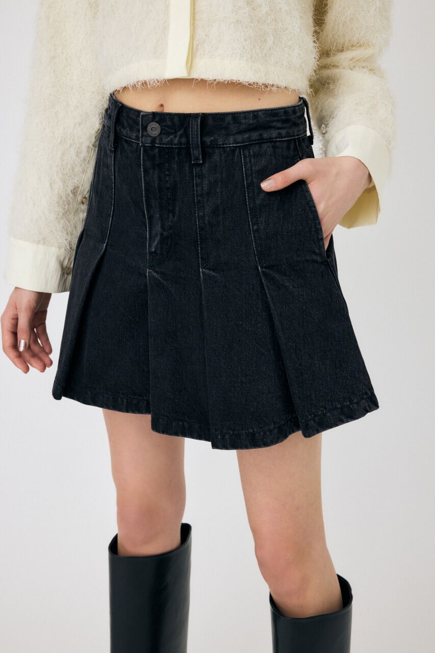 MOUSSY「PLEATED デニムミニスカート」|スカート|
