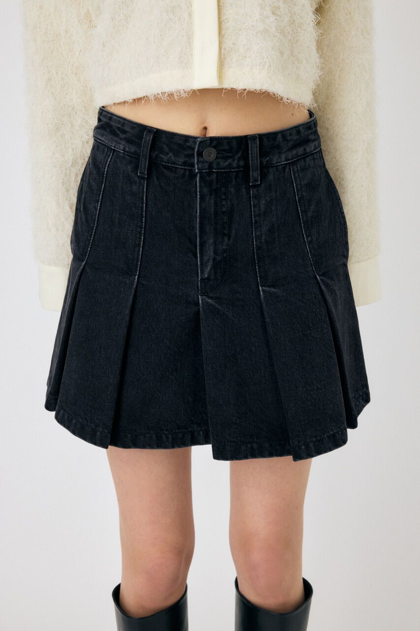 MOUSSY「PLEATED デニムミニスカート」|スカート|