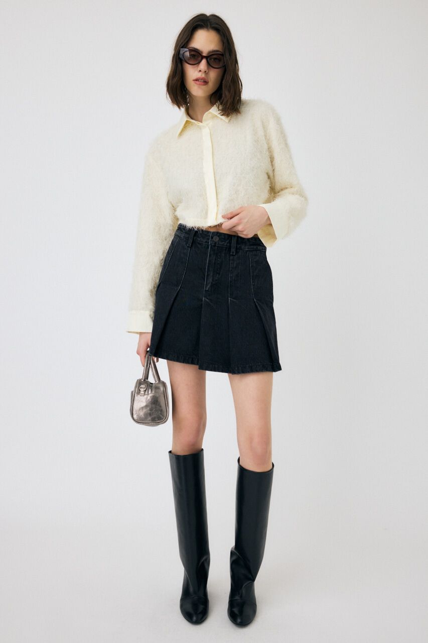 MOUSSY「FRINGE CROPPED シャツ」|シャツ・ブラウス|