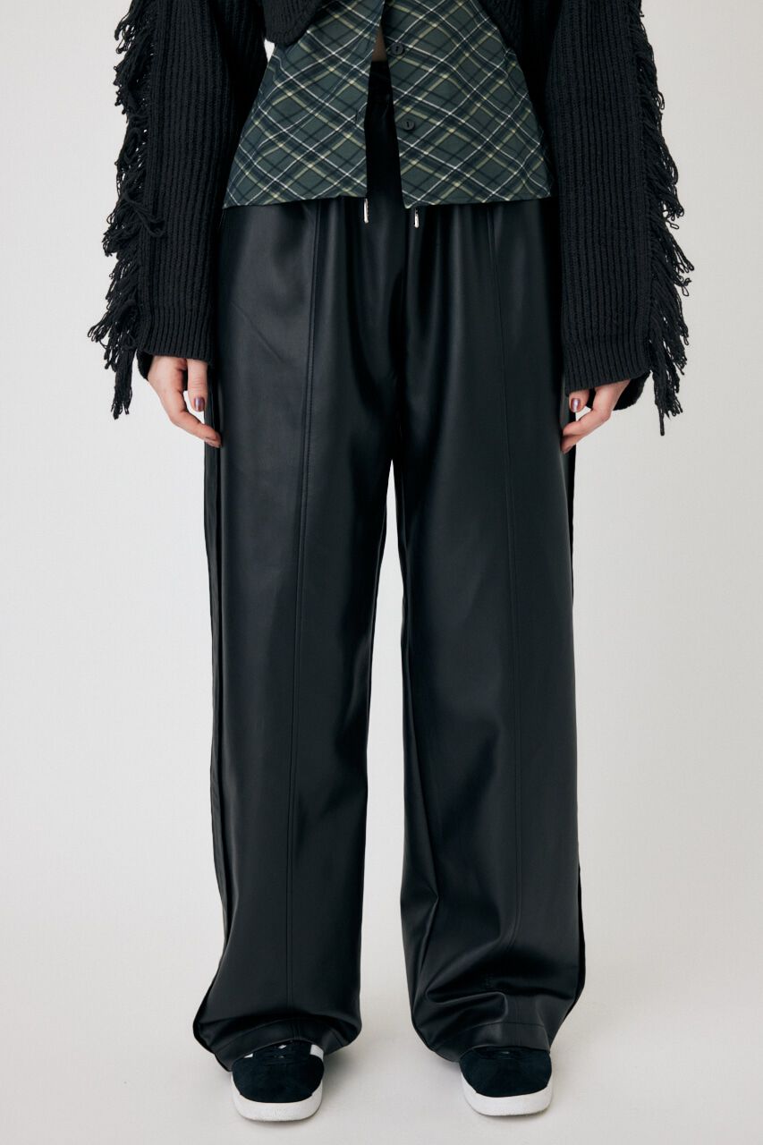 MOUSSY「F/LEATHER TRACK パンツ」|その他|