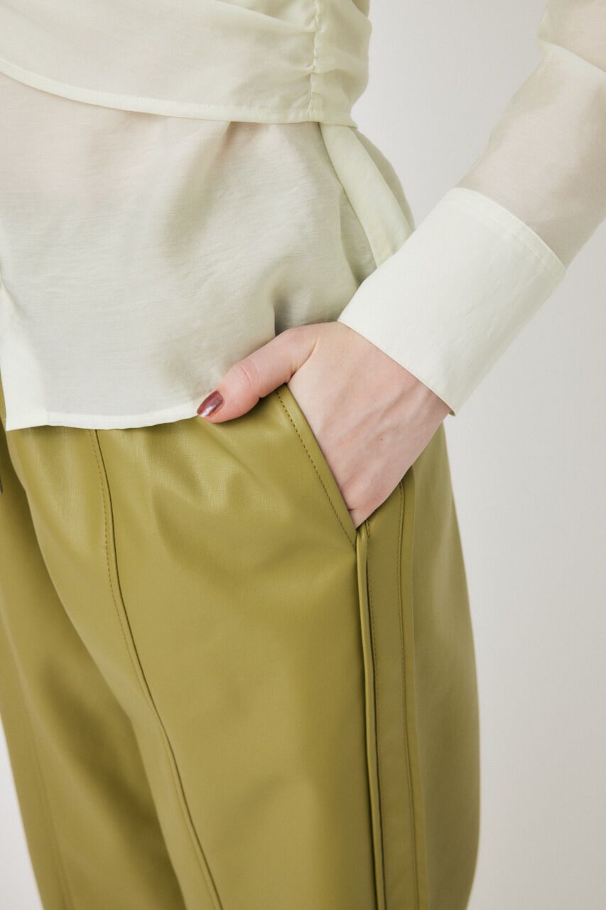 MOUSSY「F/LEATHER TRACK パンツ」|その他|