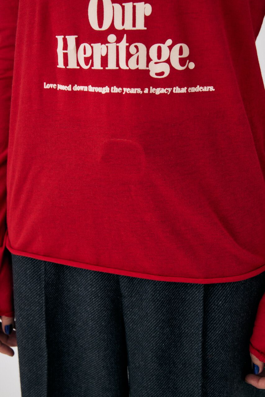 MOUSSY「SHEER LOGO ロングスリーブTシャツ」|Tシャツ・カットソー|