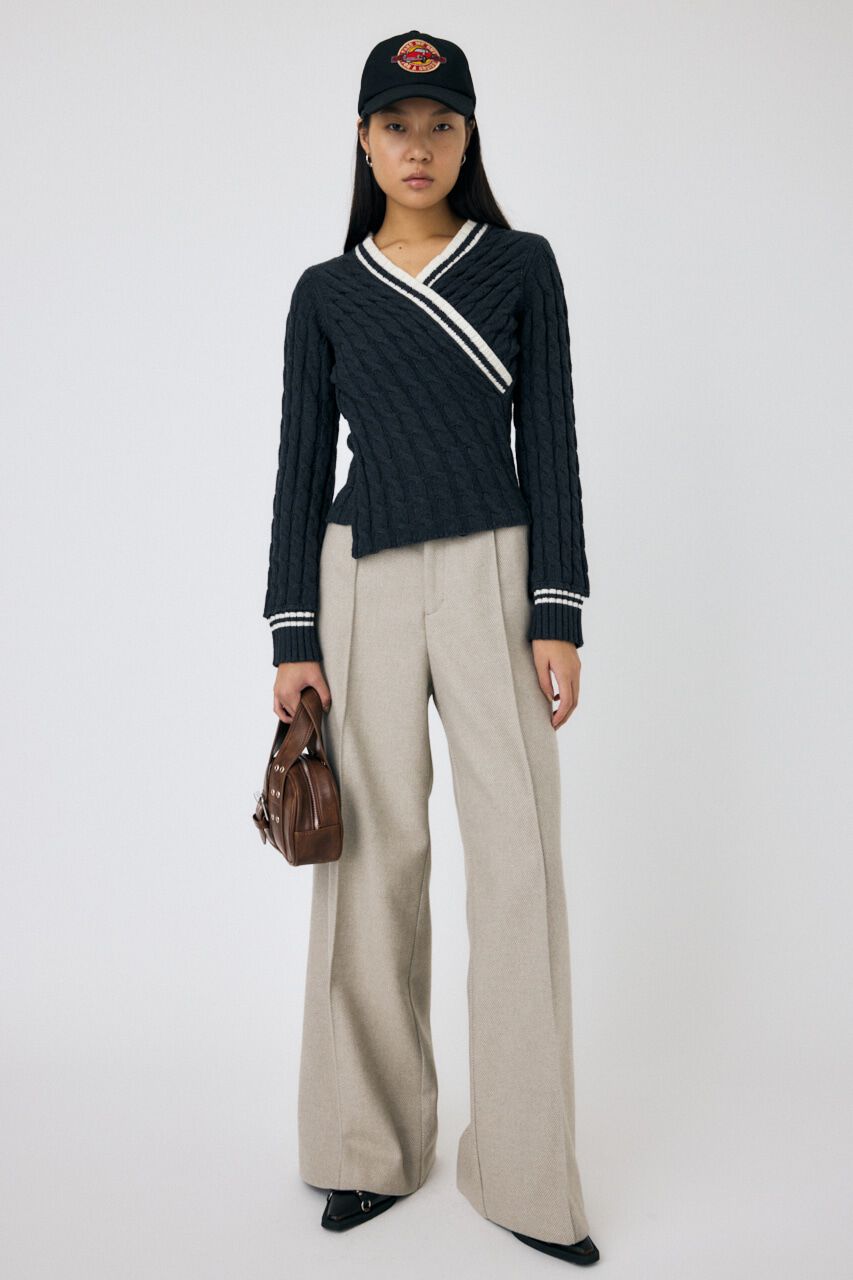 MOUSSY「CABLE LINE ニット」|ニット・セーター|