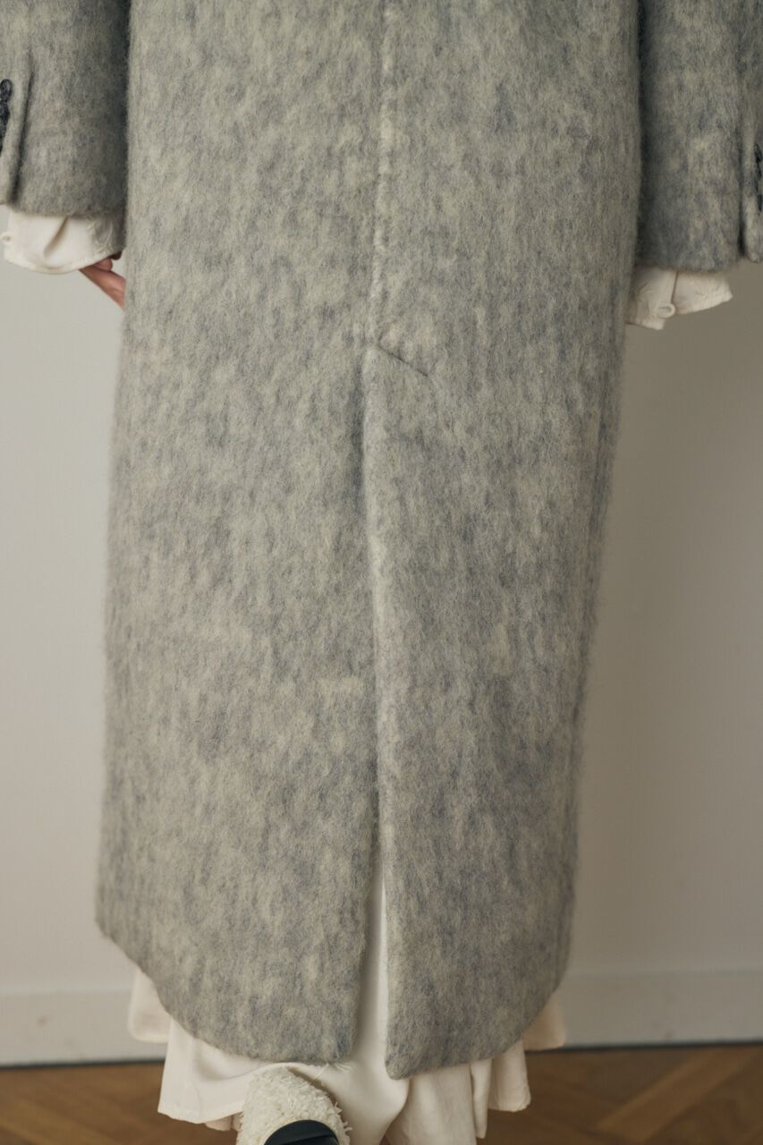 MOUSSY「シャギーロングコート リサイクルポリエステル&times;ウール混」|その他|