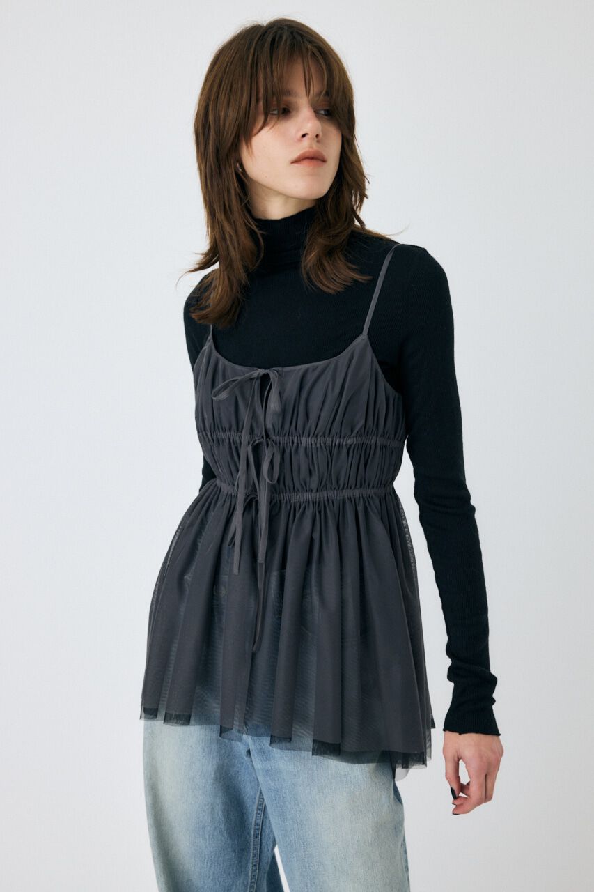 MOUSSY「TULLE RIBBON キャミ」|キャミソール|