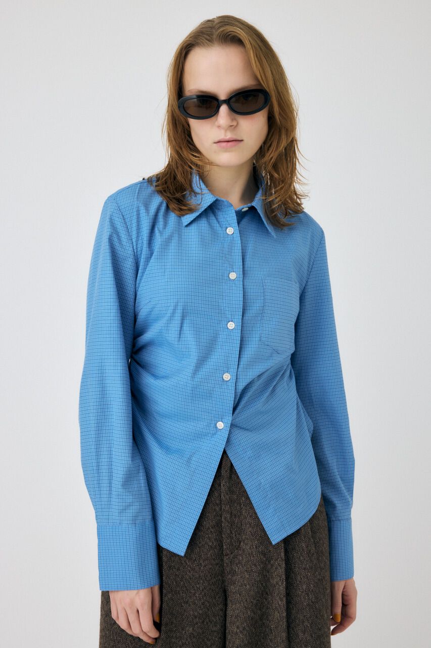 MOUSSY「CHECK FIT シャツ」|シャツ・ブラウス|BLU