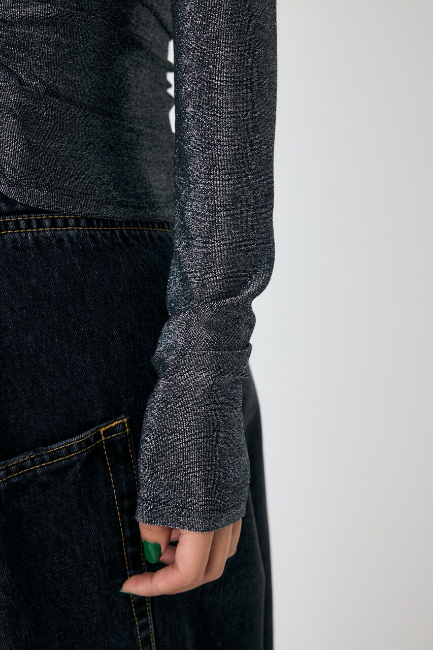 MOUSSY「CROSS GATHER SLIM トップス」|Tシャツ・カットソー|