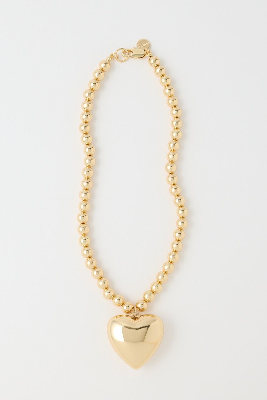 MOUSSY「BIG HEART ネックレス」|ネックレス|GLD