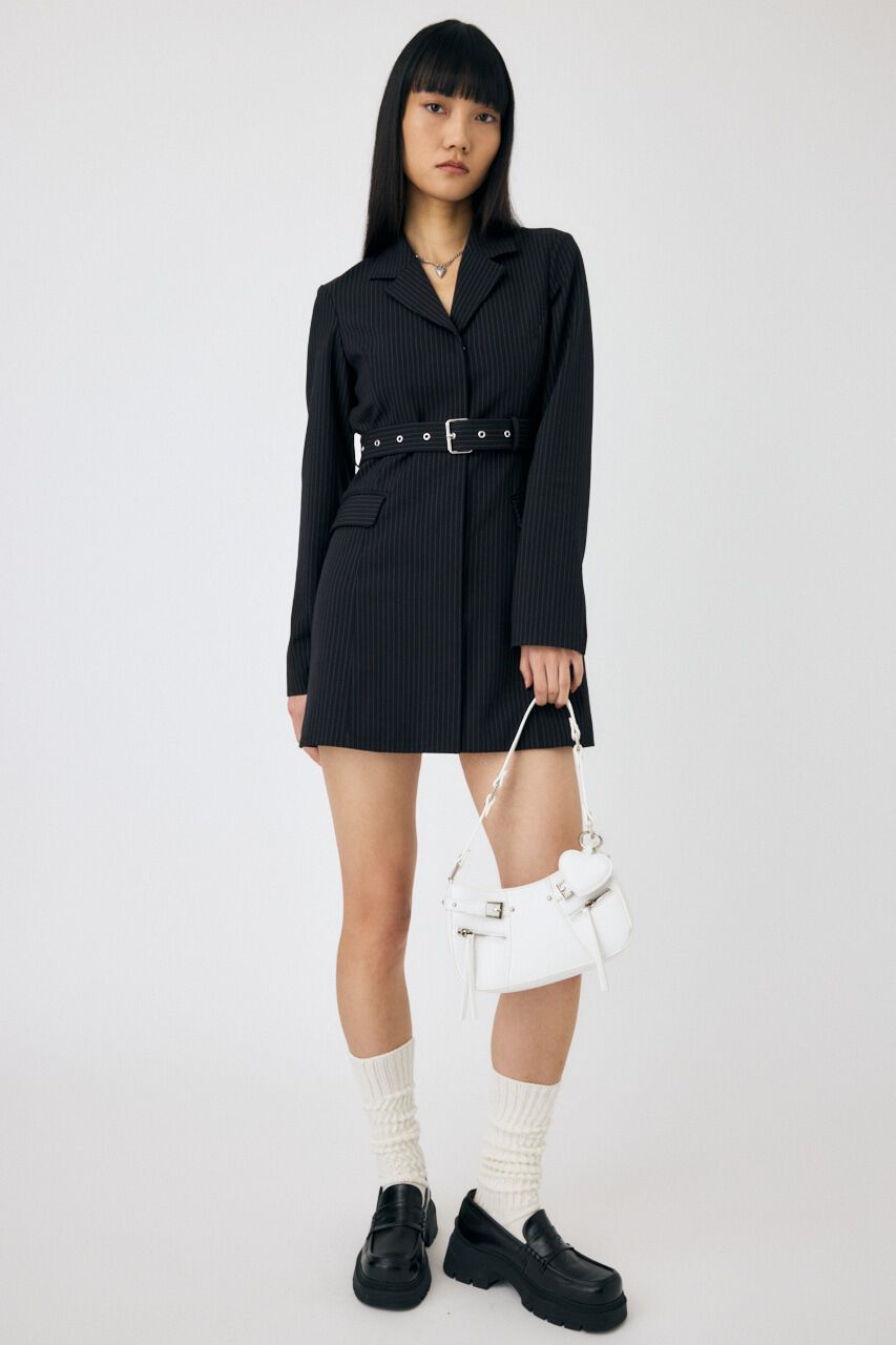 MOUSSY「LONG SLEEVE BLAZER ミニドレス」|ワンピース|