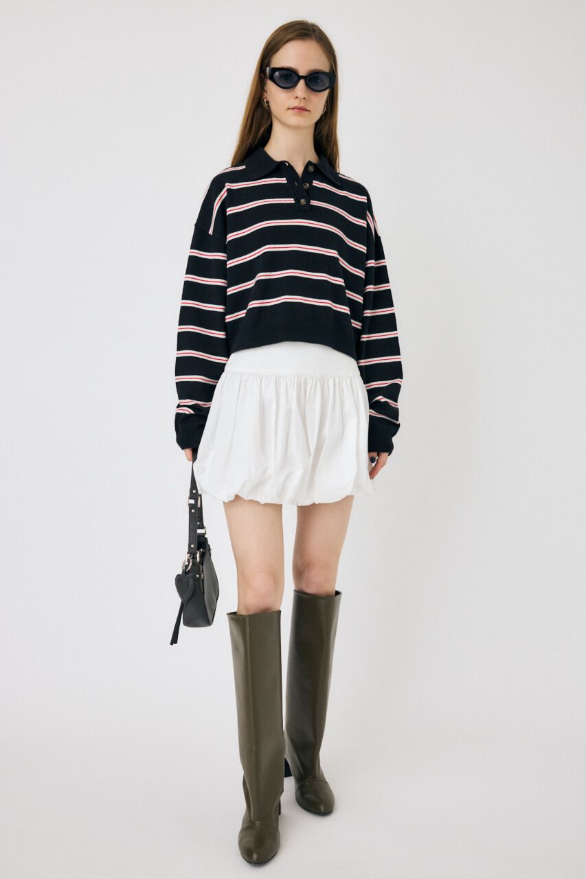 MOUSSY「BOXY KNIT ポロ」|ニット・セーター|