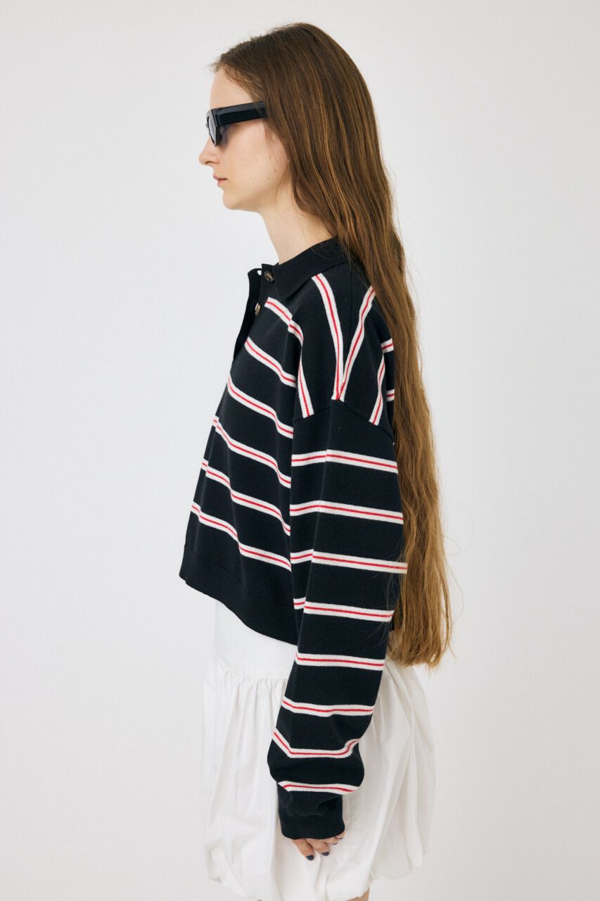 MOUSSY「BOXY KNIT ポロ」|ニット・セーター|