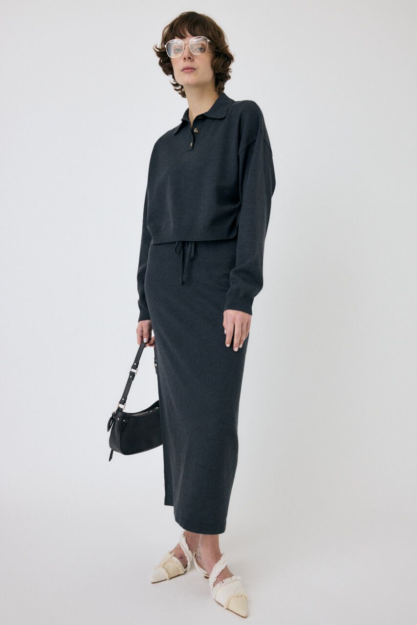 MOUSSY「BOXY KNIT ポロ」|ニット・セーター|