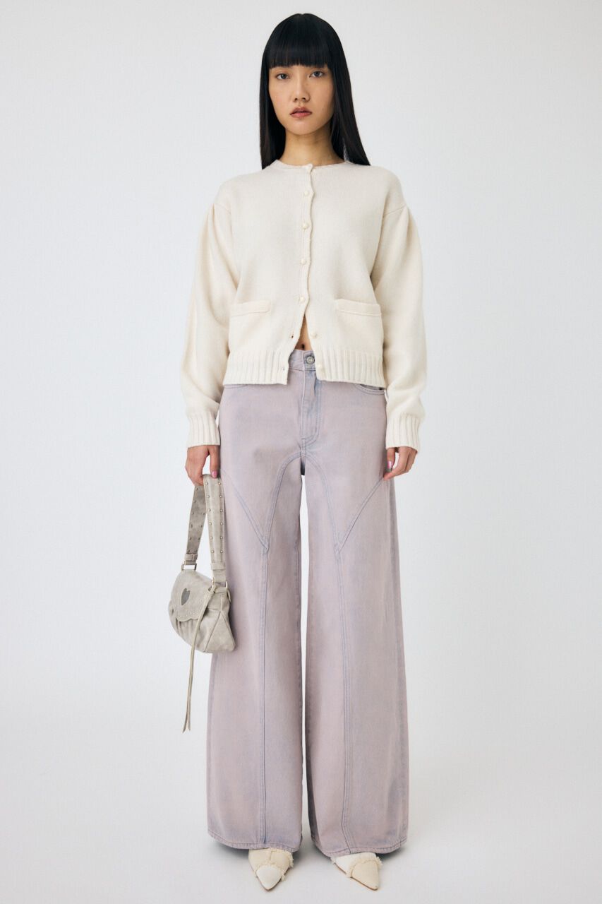 MOUSSY「BUTTON UP ニットカーディガン」|カーディガン|