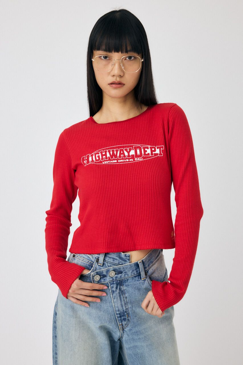 MOUSSY「THERMAL ロングスリーブT」|Tシャツ・カットソー|