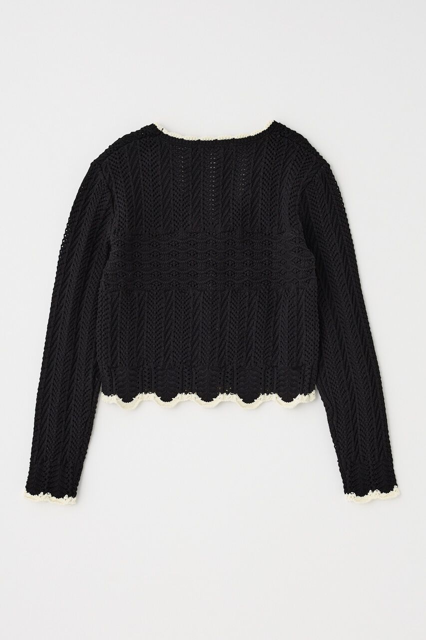 MOUSSY「OPEN STITCH レースアップニット」|ニット・セーター|