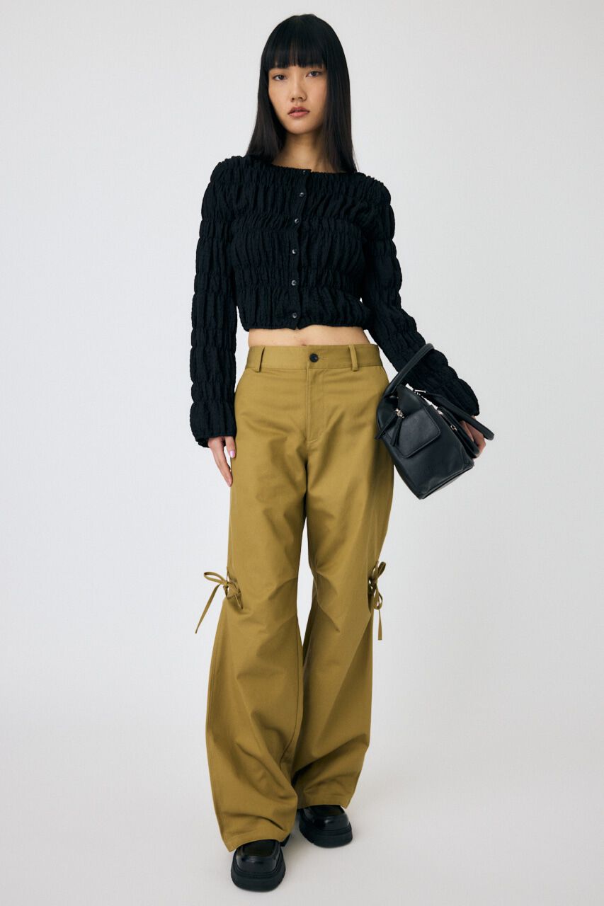 MOUSSY「SHIRRING カーディガン」|Tシャツ・カットソー|