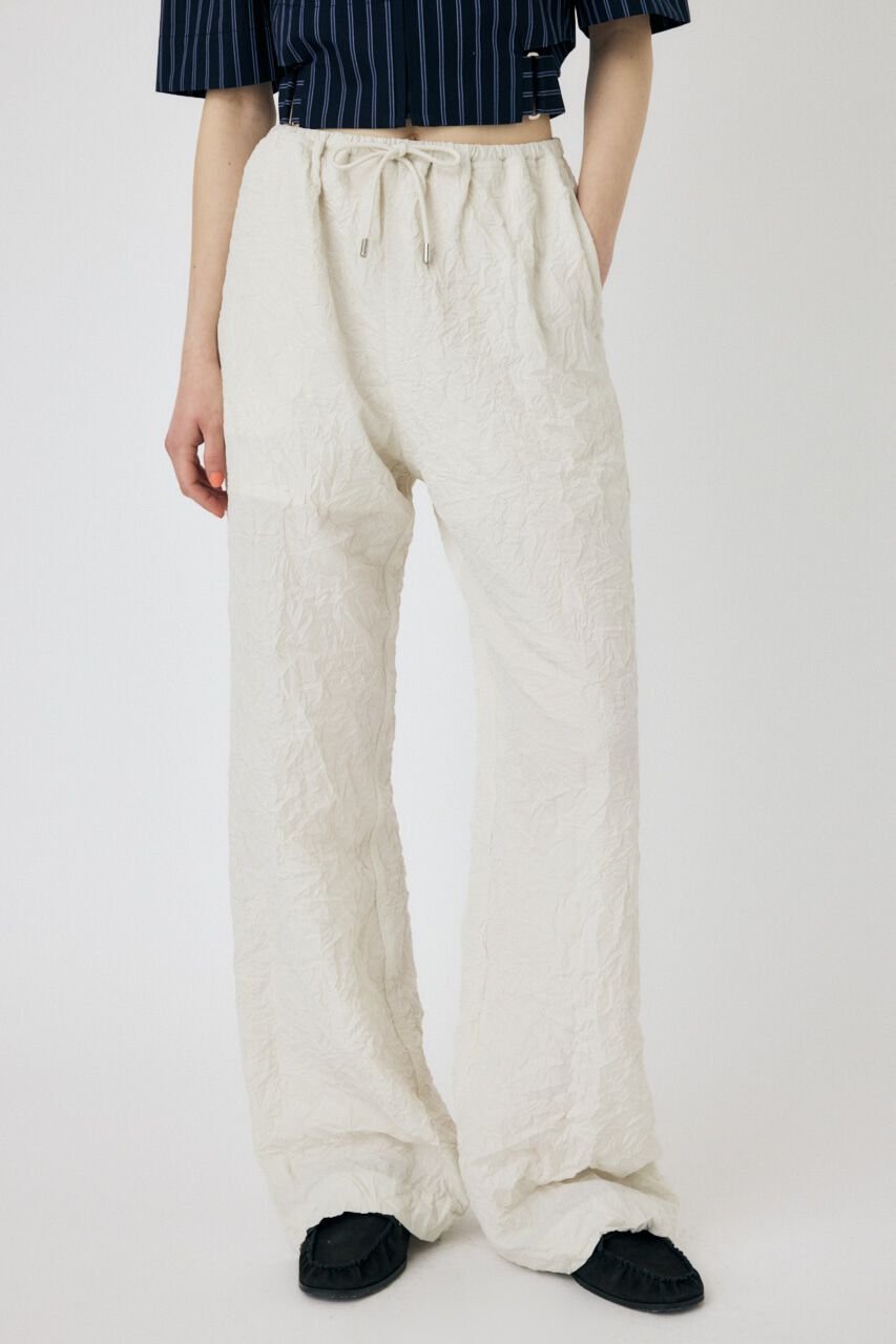 MOUSSY「CRINKLED サテンパンツ」|その他|O/WHT1