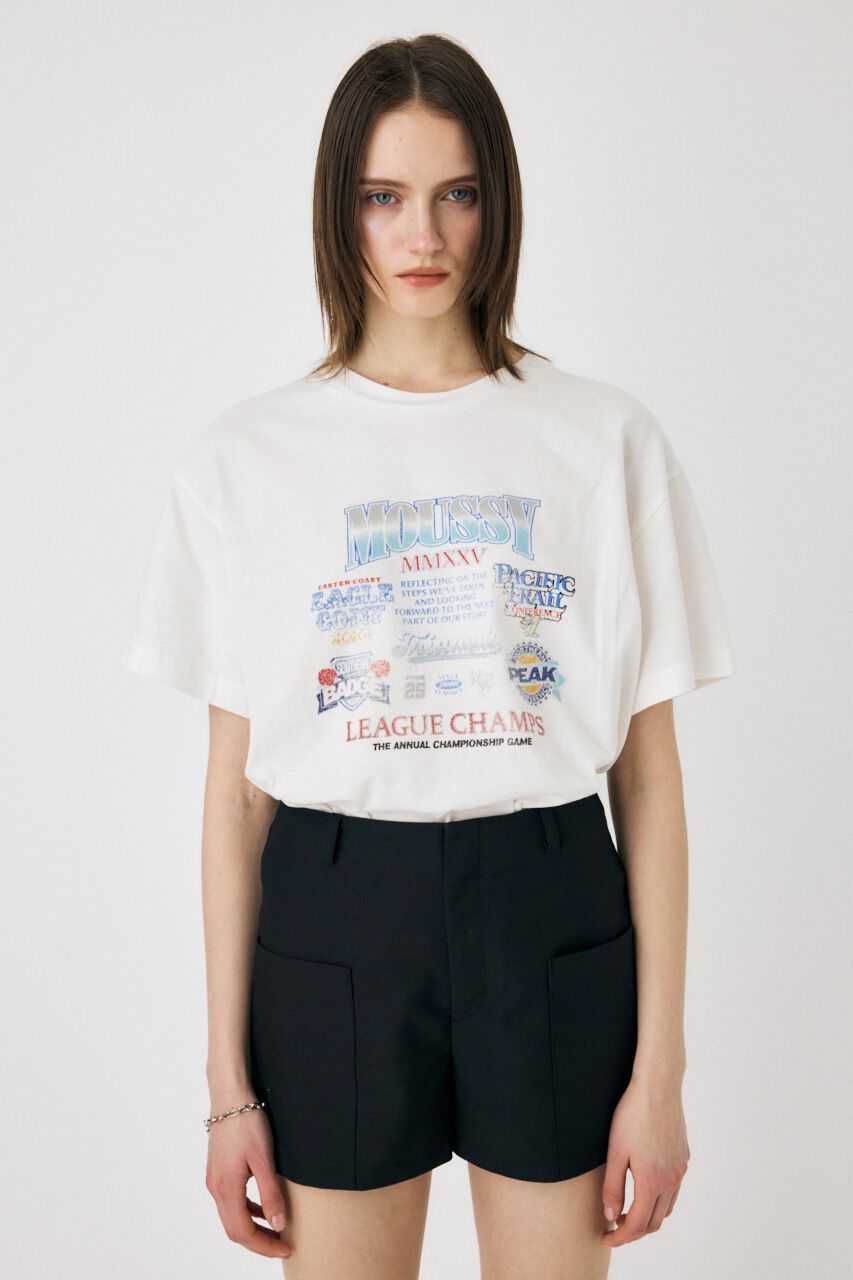 MOUSSY「MOUSSY LEAGUE CHAMPS 25 Tシャツ」|Tシャツ・カットソー|