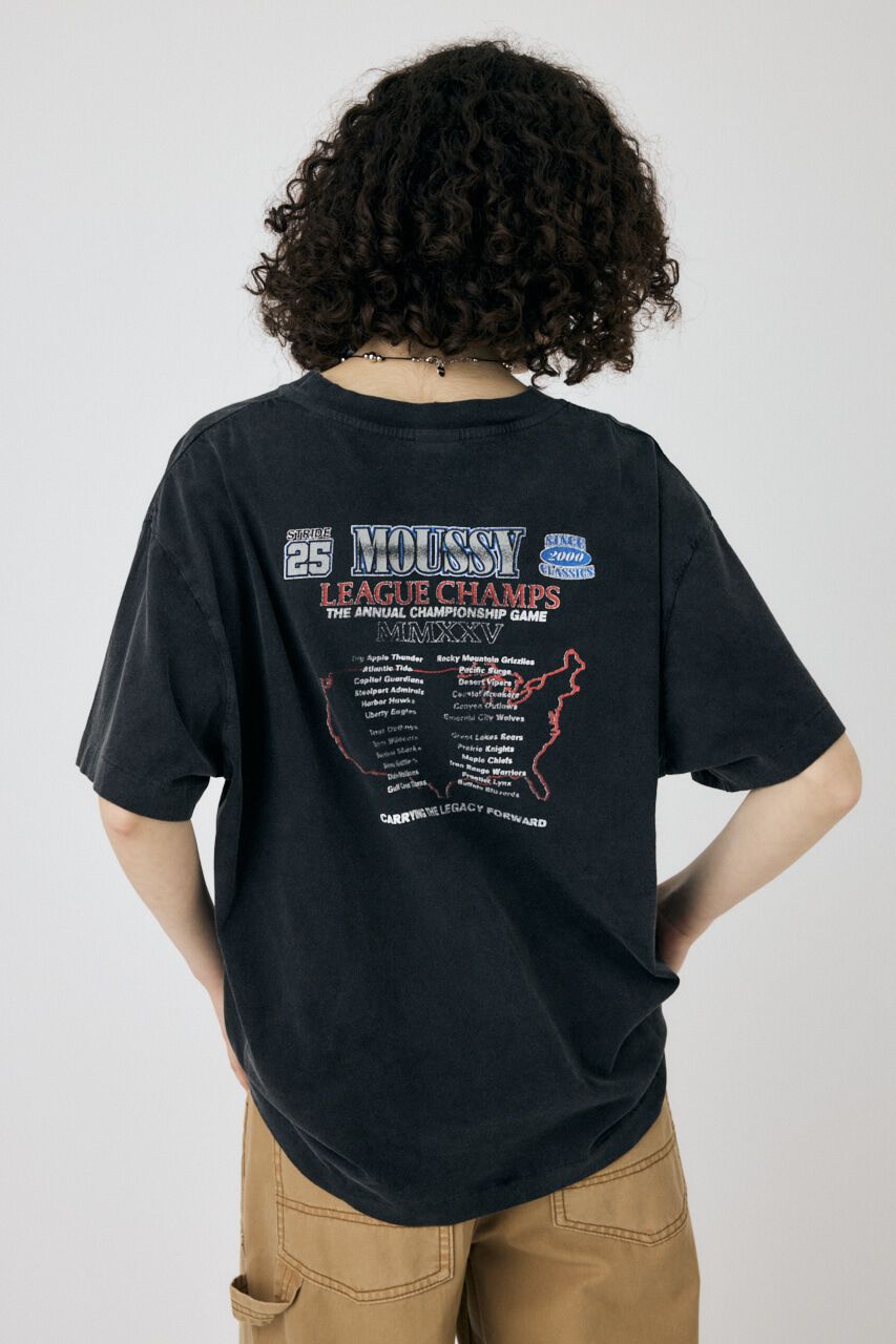 MOUSSY「MOUSSY LEAGUE CHAMPS 25 Tシャツ」|Tシャツ・カットソー|