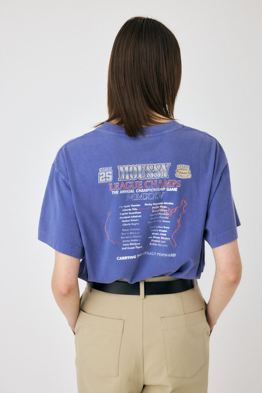 MOUSSY「MOUSSY LEAGUE CHAMPS 25 Tシャツ」|Tシャツ・カットソー|