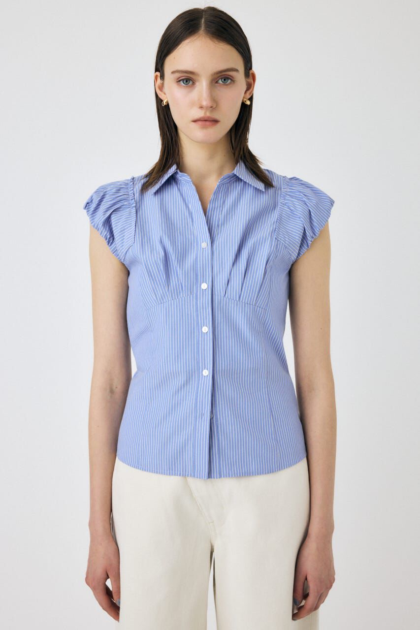 MOUSSY「PIN STRIPE FIT シャツ」|シャツ・ブラウス|