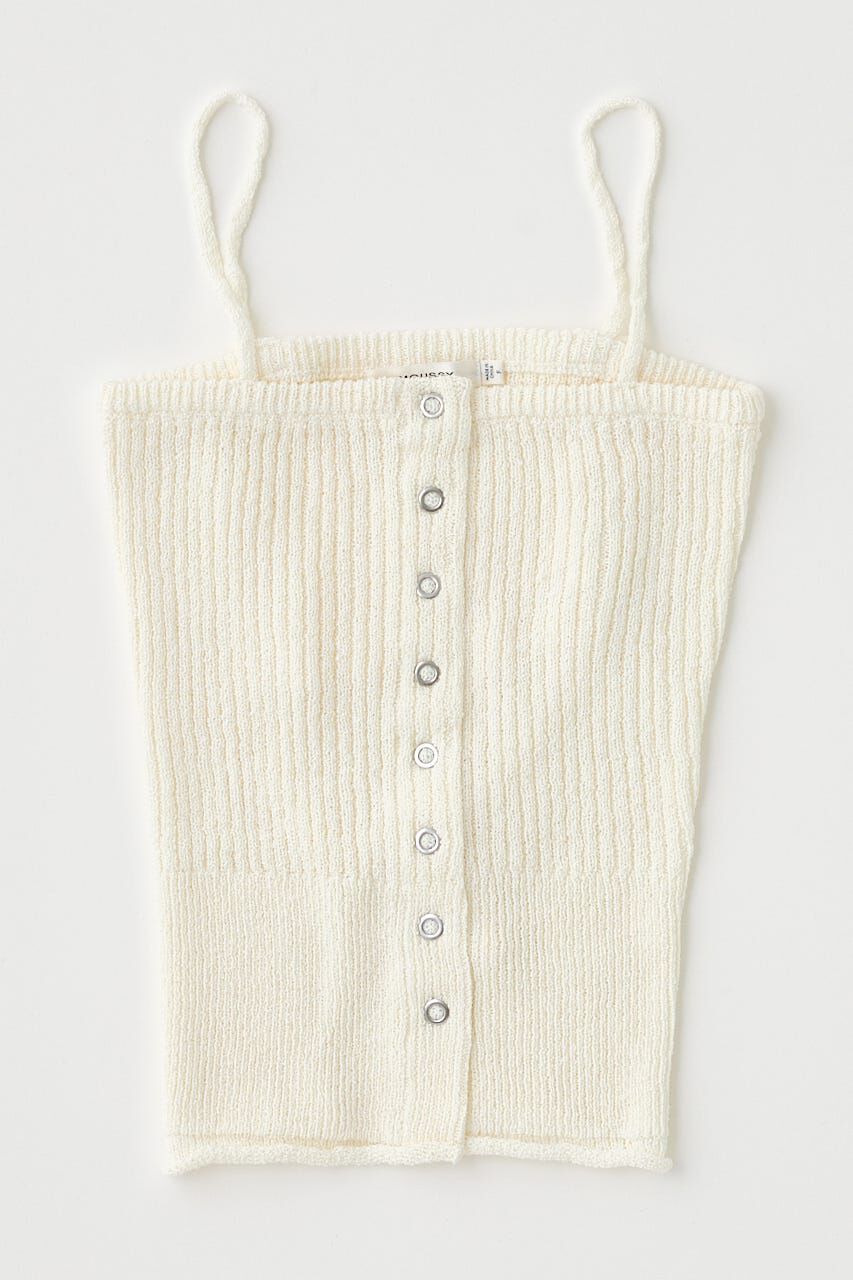 MOUSSY「FRONT BUTTON ニットキャミ」|キャミソール|