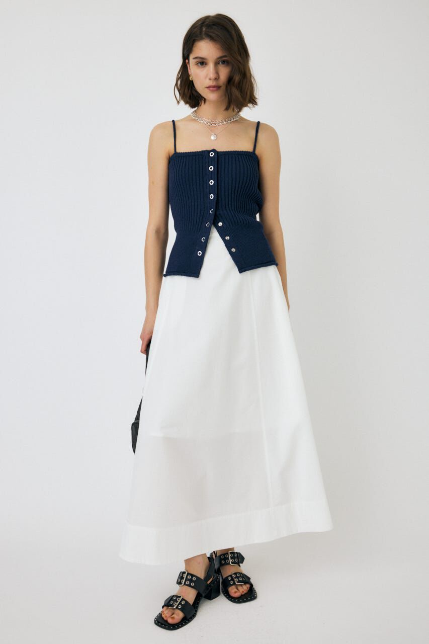 MOUSSY「FRONT BUTTON ニットキャミ」|キャミソール|