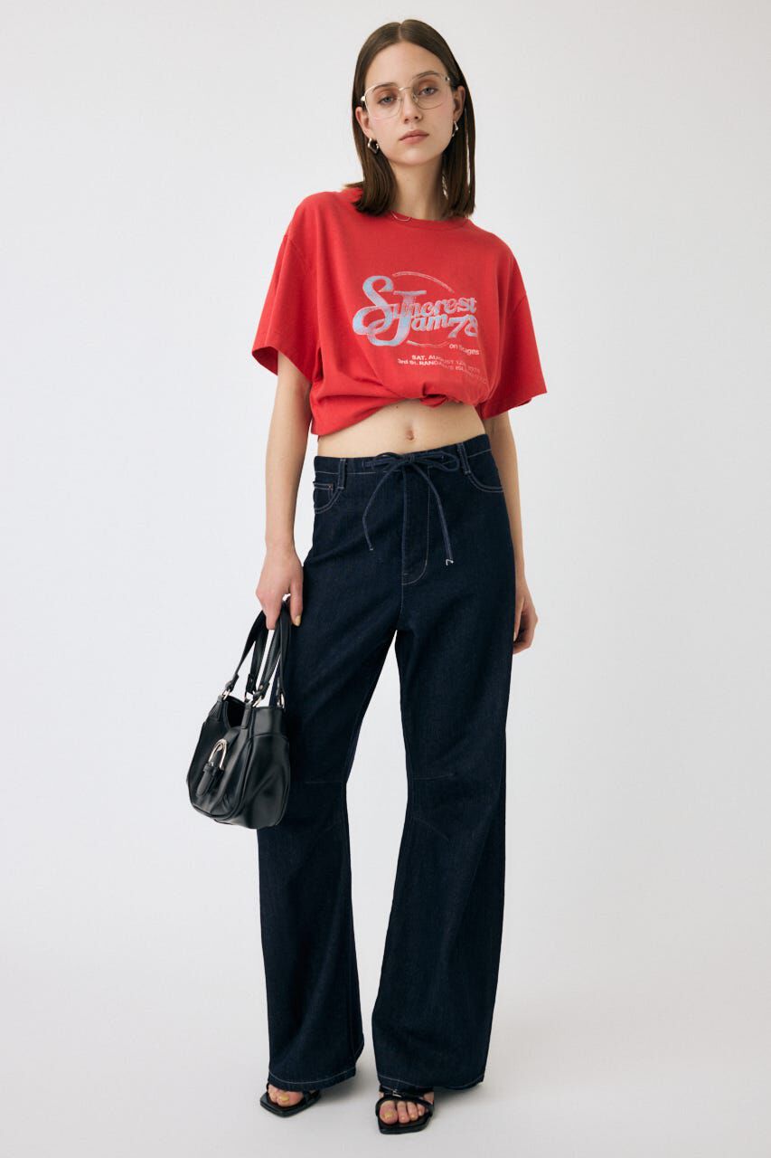 MOUSSY「EASY WAIST LIGHT ストレートデニム」|デニム|