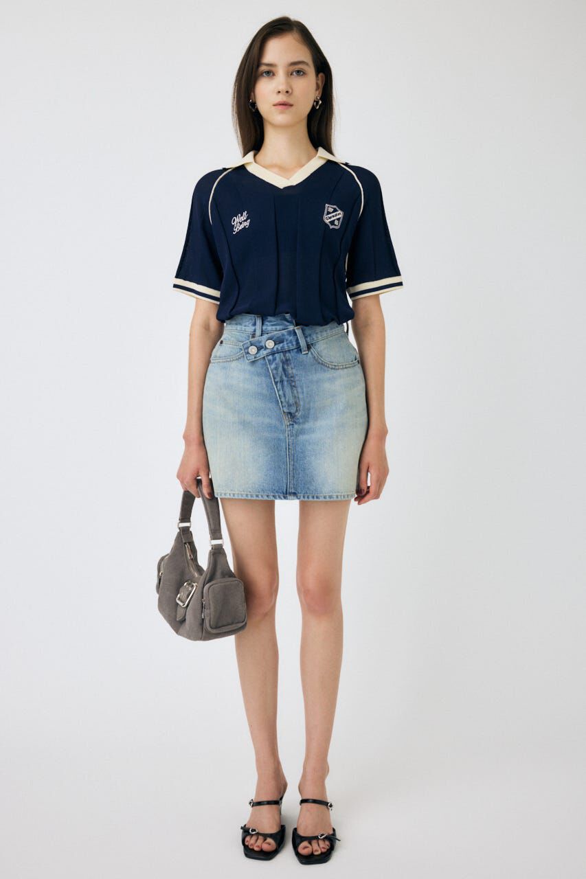 MOUSSY「H/S KNIT GAME シャツ」|ニット・セーター|