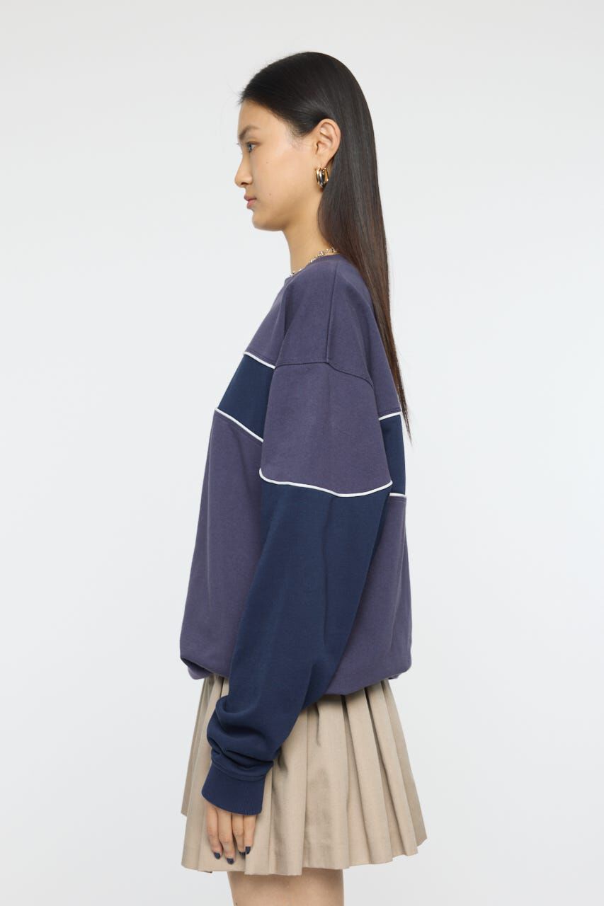 MOUSSY「BLOCK PANEL SWEAT シャツ」|パーカー|