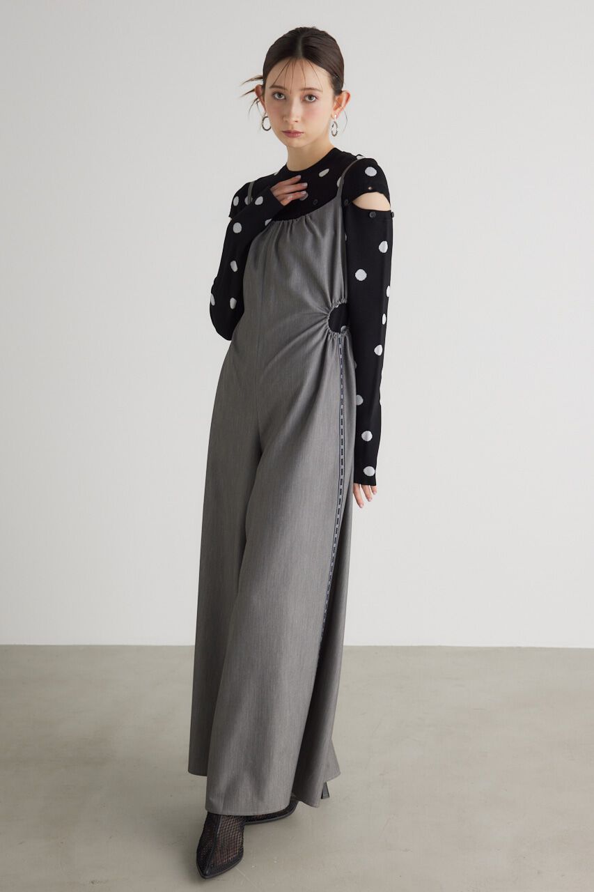 rienda「ケープボタンデザイン Knit TOP」|ニット・セーター|