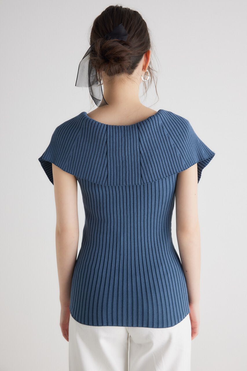 rienda「BIGカラーオフショル Knit TOP」|ニット・セーター|