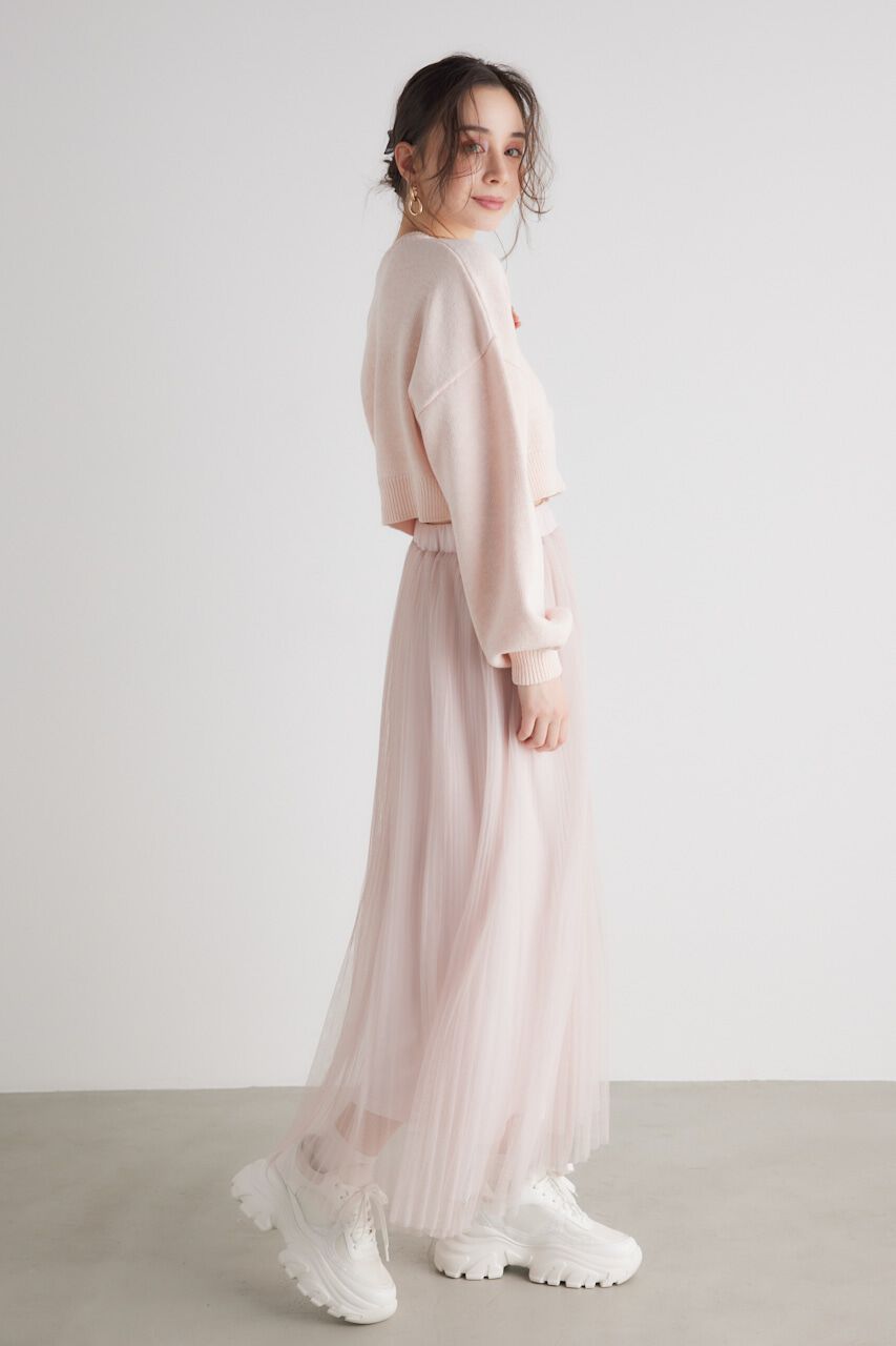 rienda「ラメチュールプリーツJ/W SK」|スカート|