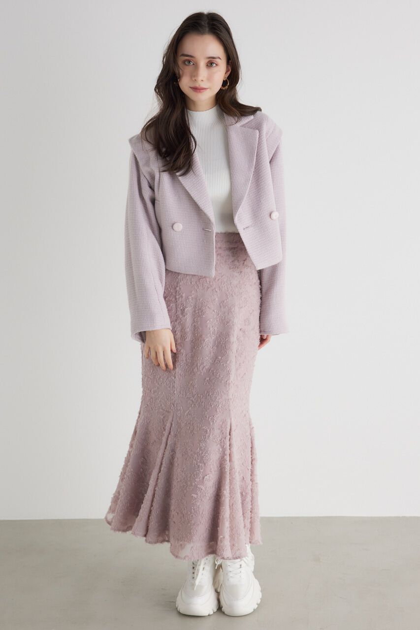 rienda「2wayショルダーツイードショート JK」|ダウンベスト・ベスト|