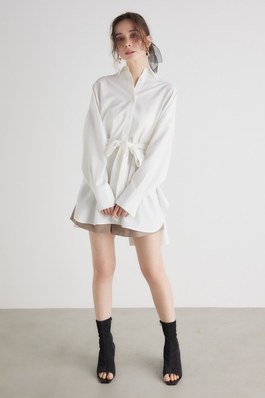 rienda「バックボタンSH TOP」|シャツ・ブラウス|