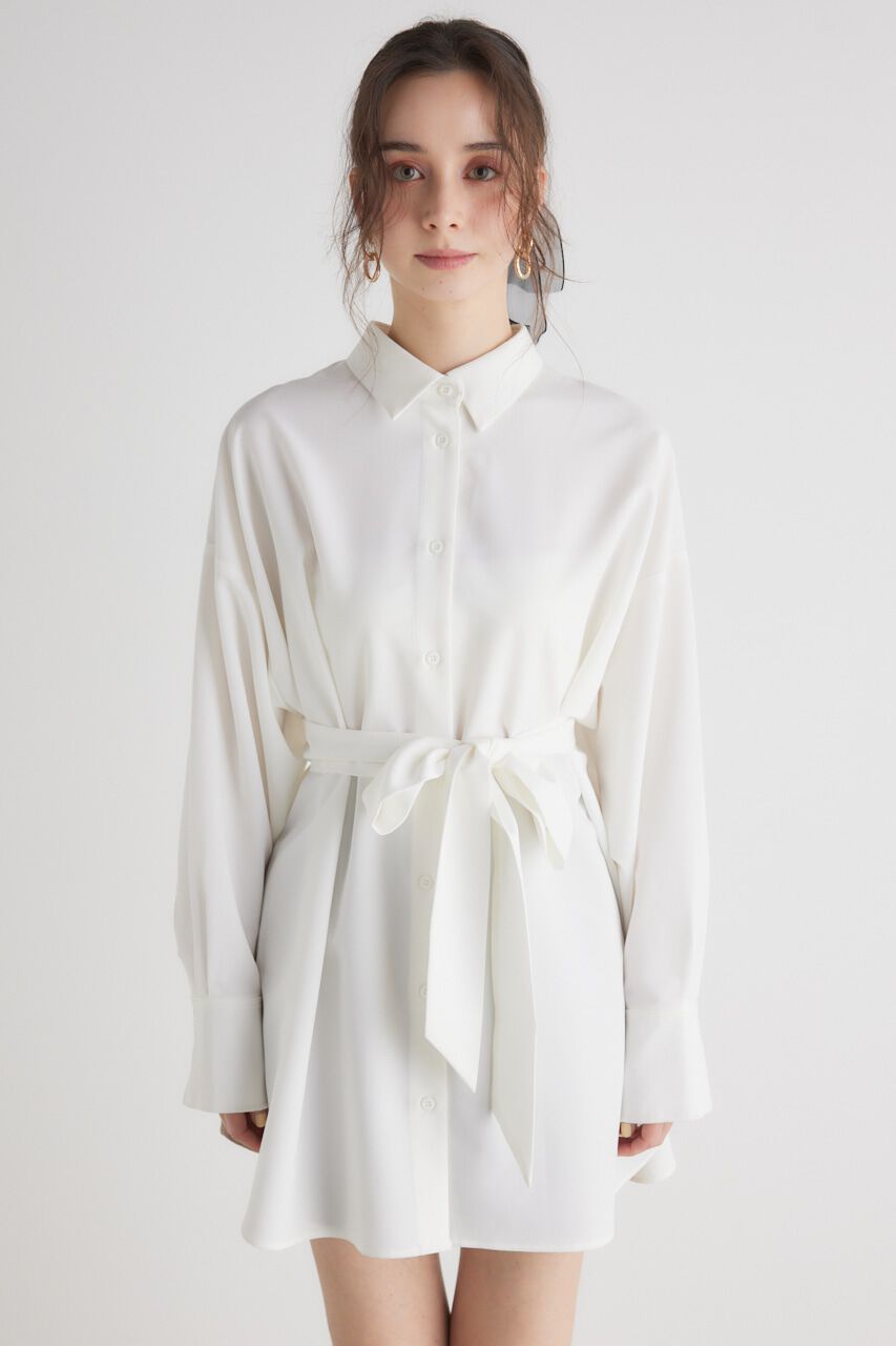 rienda「バックボタンSH TOP」|シャツ・ブラウス|