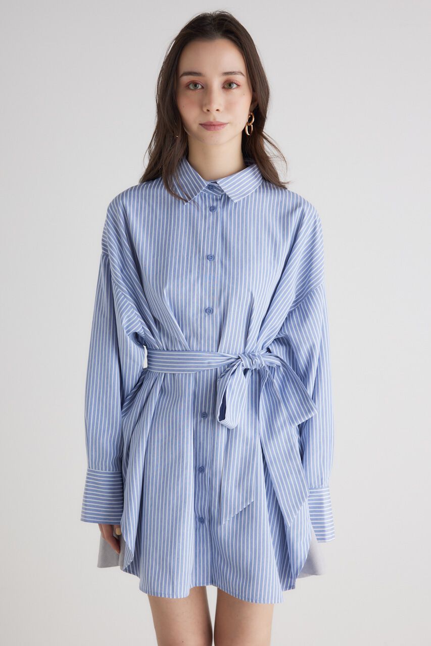 rienda「バックボタンSH TOP」|シャツ・ブラウス|