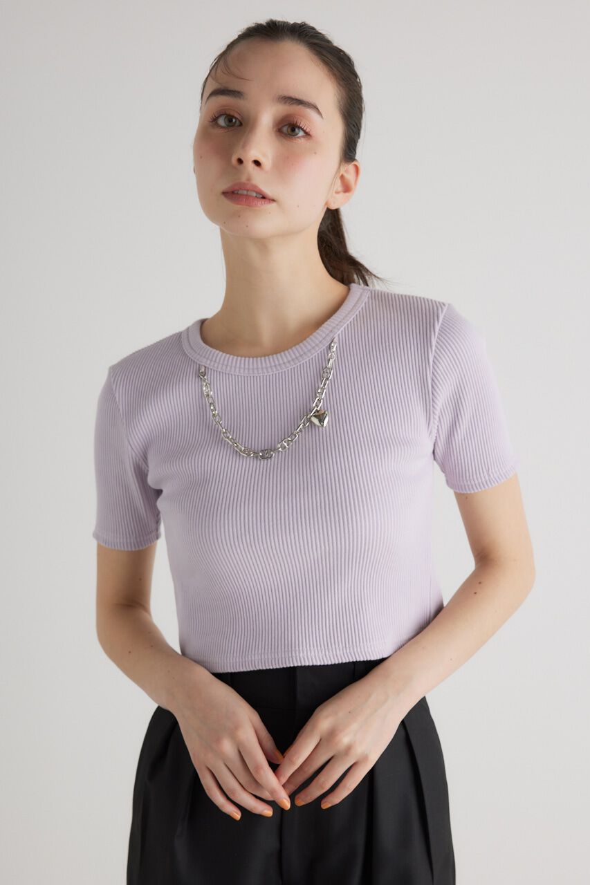 rienda「チェーンNCコンパクト T-SH」|Tシャツ・カットソー|PUR