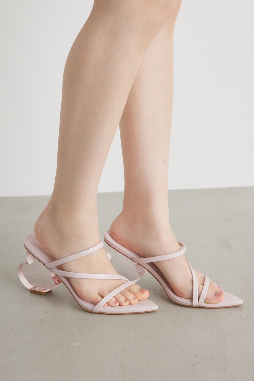 rienda「ハートデザインクリアヒールSDL」|サンダル|