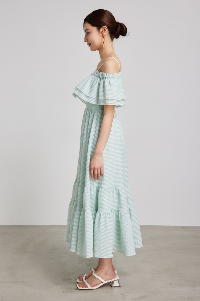 rienda「オフショルダーフリルフレアOP」|ワンピース|