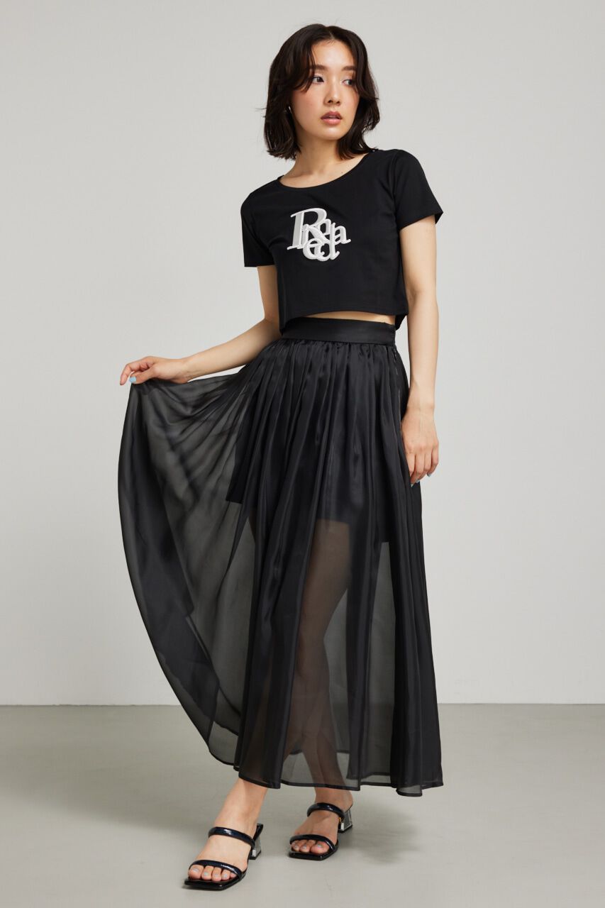 rienda「レイヤードシースルーS-PT」|その他|BLK