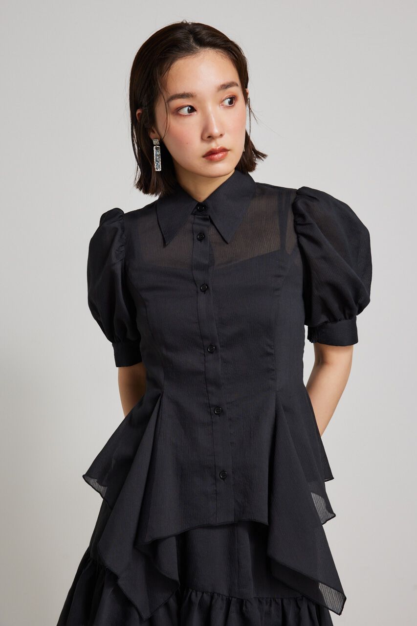 rienda「ハンカチーフヘムSH」|シャツ・ブラウス|